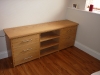 Oak TV unit with draws